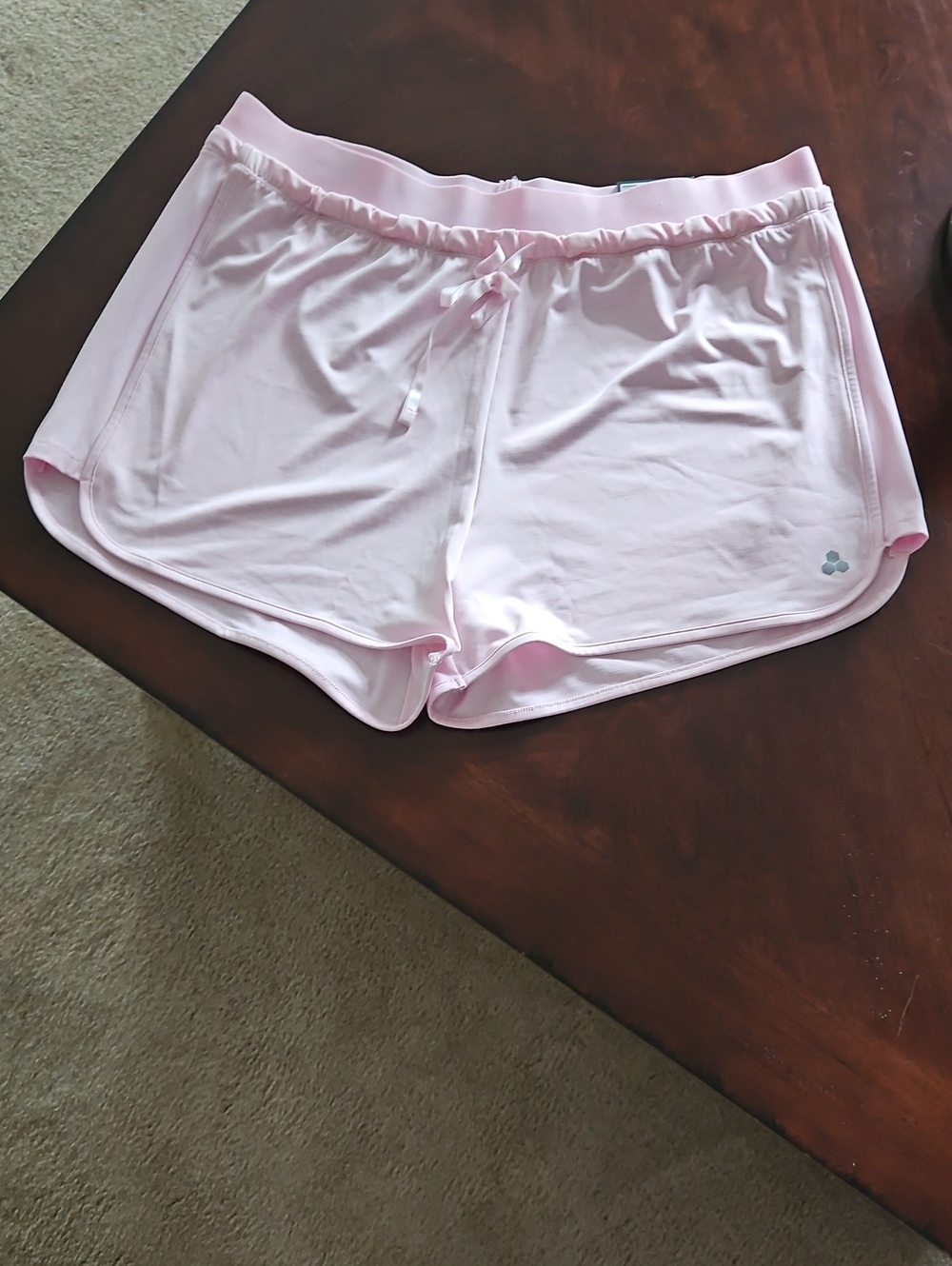 Tek Gear Pink Mid Rise Workout Shorts